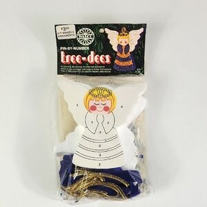Watco Vintage 1973 Pin By Number Tree-dees Angel Ornament Craft New In Package